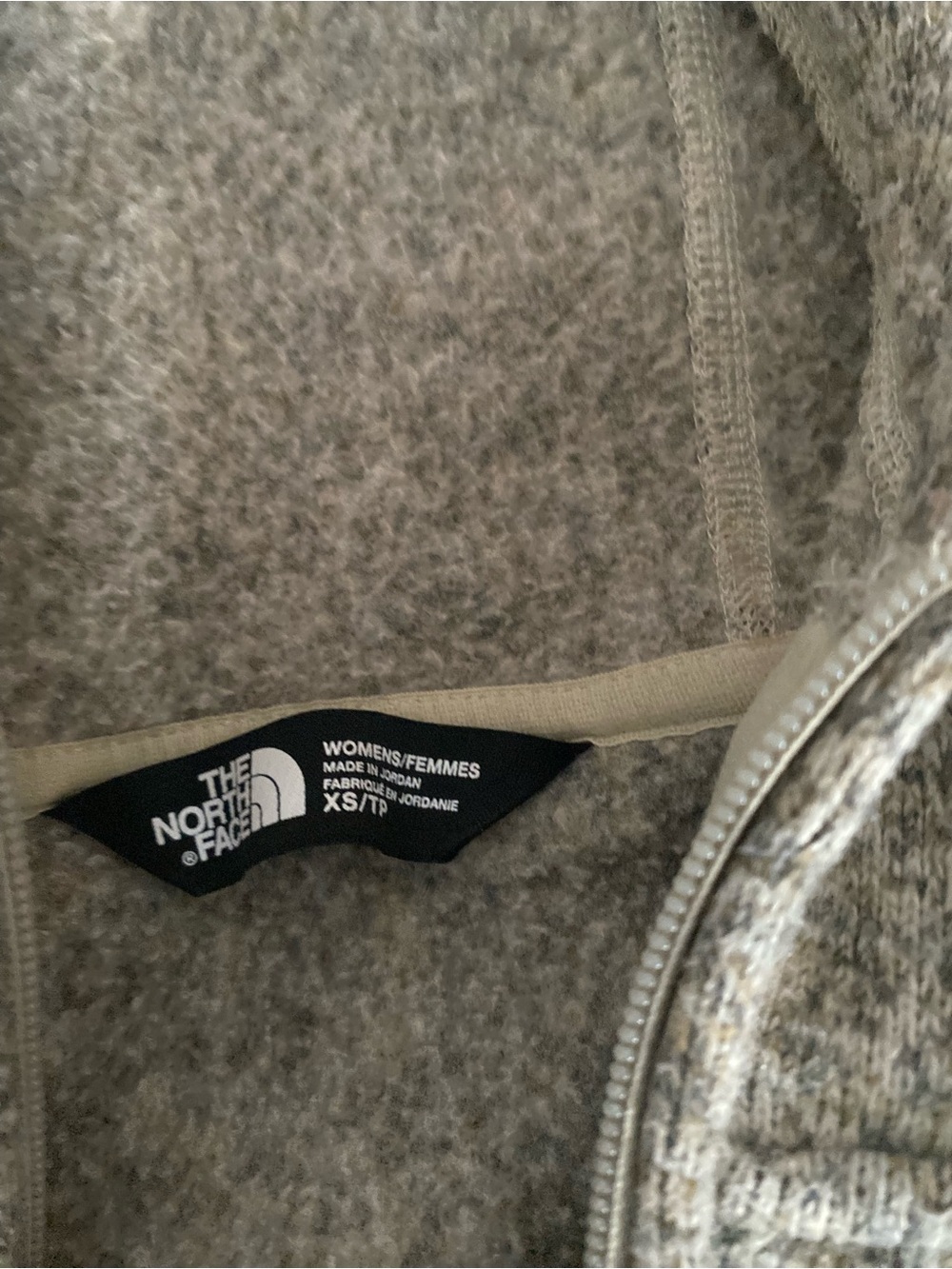 The North Face Hooded Fleece Vest - Gray Heather - Picture 2 of 2